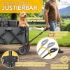 Afbeelding van TRESKO® Opvouwbare Bolderwagen 215L met Rem | Handwagen 150kg | Strandwagen met brede wielen