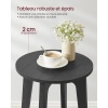 Afbeelding van VASAGLE LET283T22V1 - Ronde bijzettafel - moderne stijl - met onderplank