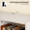 Afbeelding van HOMCOM Staande Boekenkast met 9 Planken en 1 Lade - Wit 60 x 26 x 158 cm