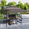 Afbeelding van Outsunny barbecuepaviljoen - waterafstotend - met dubbel dak