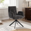 Afbeelding van HOMCOM Accentstoel van Polyester, 60L x 61B x 88H cm, Zwart