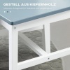 Afbeelding van HOMCOM Eetkamerstoel van Grenenhout - Grijs, 46,5 cm diep x 41 cm breed x 85,5 cm hoog