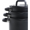 Afbeelding van BK Flow Cool Black 4-delige Pannenset - RVS - Inductie - Ovenbestendig - Koudgrepen - Zwart