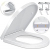 Afbeelding van KESSER® WC-bril met Soft Close en Quick-Release - Duroplast - Wit / D-Vorm
