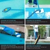 Afbeelding van KESSER® Pool Telescopische Steel Aluminium Pool 120 - 360 cm. | 3-delige zwembadreinigingsstok