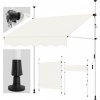 Afbeelding van Tillvex Balkonluifel 250 cm beige met handslinger, zonder boren, UV-bestendig en verstelbaar