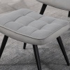 Afbeelding van HOMCOM Relaxfauteuil met voetensteun - Staal, Polyester - 73L x 77,5B x 98H cm - Lichtgrijs