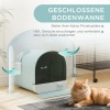 Afbeelding van PawHut kattenbak met houten pootjes - D31-050
