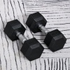 Afbeelding van HOMCOM Set van 2 korte zeshoekige halters A91-018V01