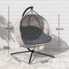 Afbeelding van Outsunny - Hangstoel met zakken - Polyester - Bruin