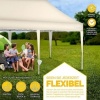 Afbeelding van Tillvex Vouwpaviljoen 3x6m Beige, Waterdicht, Verstelbaar, UV 50+, Incl. Draagtas & Grondpijlen