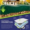 Afbeelding van tillvex® Afdekzeil met ringen, 10 spanrubbers, 15 m touw, waterdicht en scheurvast, premium pvc