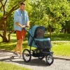 Afbeelding van PawHut Opvouwbare hondenwagen voor honden en katten tot 20 kg - Donkergroene buggy met wielen