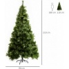 Afbeelding van HOMCOM Kerstboom PET, Metaal Ø90 x 210H cm Groen
