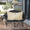Afbeelding van Outsunny Campingstoel van metaal en Oxfordstof, Khaki