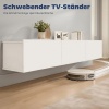 Afbeelding van HOMCOM Wand TV Meubel 180 cm voor TV's tot 82 inch, met 3 klappen en soft-close, Wit