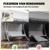 Afbeelding van Outsunny 3-zits bankkussen 150x98x8 cm met banden, voor binnen/buiten, lichtgrijs