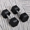 Afbeelding van HOMCOM Set van 2 korte zeshoekige halters A91-019V01