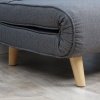 Afbeelding van HOMCOM eenpersoons slaapbank - 95x190x27,5 cm - grijs
