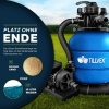 Afbeelding van Tillvex zandfiltersysteem 7.900L/h + 400g filterkogels | Zwembadfilter met drukweergave
