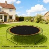 Afbeelding van SPORTNOW Trampoline Mat Kunststof 323 x 323 x 1 cm Oranje/Zwart