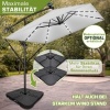 Afbeelding van tillvex® Rechthoekige Aluminium Parasol Ø 330 cm met LED en Afdekking, 360° Draaibaar