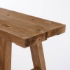 Afbeelding van Mica Decorations Bold Houten Bankje - L108 x B20 x H37 cm - Gerecycled Hout - Bruin