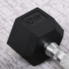 Afbeelding van HOMCOM Zeshoekige dumbbellset van 2 gietijzeren dumbbells, 2 x 4 kg, zwart rubberen handvat