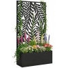 Afbeelding van Outsunny Multifunctionele Tuinbak - Metaal - 61L x 23B x 113H cm - Zwart