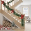 Afbeelding van HOMCOM Kunststof en Metaal Kerstslinger 180x25x25 cm Groen
