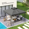 Afbeelding van Outsunny - Vervangend Dak voor Paviljoen - Polyester - Donkergrijs