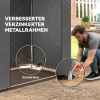 Afbeelding van Outsunny Tuinopbergtent - Verzinkt staal, PE - 187L x 120B x 204H cm - Donkergrijs