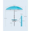 Afbeelding van ONGMICS 160 cm strandparasol, UPF 50+, opvouwbaar, in hoogte verstelbaar, blauw