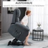 Afbeelding van HOMCOM massagestoel met sta-op functie en 8 vibratiemotoren - grijs