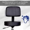 Afbeelding van HOMCOM Rolkruk, draaistoel voor salon, zwart 71-0013