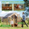 Afbeelding van Pawhut Kippenhok van dennenhout - 168L x 183B x 182H cm - Geel