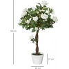Afbeelding van Outsunny - Kunstplant - Kunststof - 18x18x90 cm - Wit