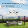 Afbeelding van HOMCOM Vervangend dak voor tuinpaviljoen, waterdicht polyester, 3 x 4 m, crème