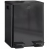 Afbeelding van Homcom Prullenbak van RVS en kunststof - 45,8L x 36B x 51,6H cm - Zwart