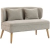 Afbeelding van Homcom Loveseat - Polyester - 117L x 65B x 78,5H cm - Beige