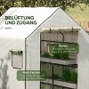 Afbeelding van Outsunny Kasfolie Kunststof 140L x 143B x 190H cm Wit
