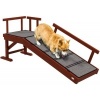 Afbeelding van PawHut Hunderampe met afneembare leuningen, antislip, voor huisdieren tot 30 kg, 125 x 40 x 56 cm, G