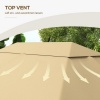 Afbeelding van Outsunny vervangend dak voor pavilion - polyester - khaki
