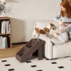 Afbeelding van PawHut Huisdiertrap van Kunststof, EVA - 50L x 30,5B x 36,5H cm - Bruin