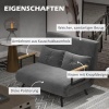 Afbeelding van HOMCOM Slaapbank met Zitkussen 839-835V00