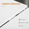 Afbeelding van HOMCOM klaptafel met wielen - mobiele bijzettafel van hout in wit