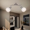 Afbeelding van GLOBO LED-spotlight met 2 lampen ELLIOTT mat nikkel