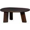 Afbeelding van WOOOD Roundly Salontafel - Mangohout - Walnoot - 40x110x60 cm