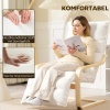 Afbeelding van HOMCOM Relaxfauteuil met Sherpa-Fleece, verstelbaar voetensteun, wit