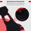 Afbeelding van HOMCOM Gewichtsw vest Oxford, metaal en zand, 60B x 50H cm, zwart en rood